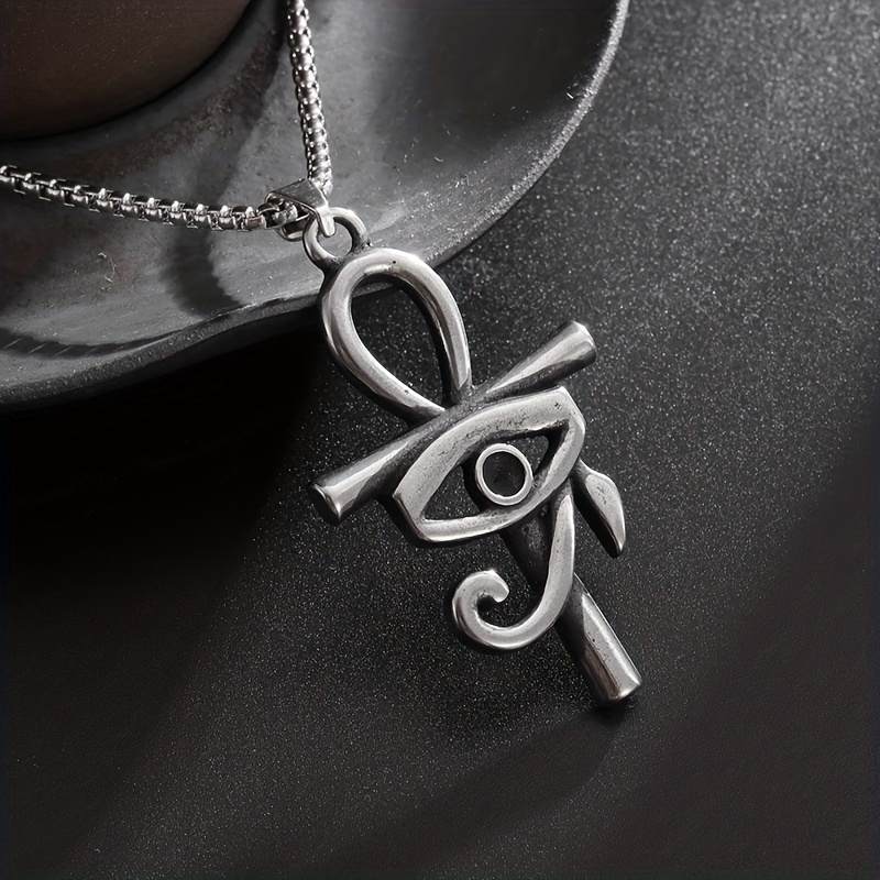 Unisex Ancient Egyptian Ankh Cross Pendant Necklace, Amulet